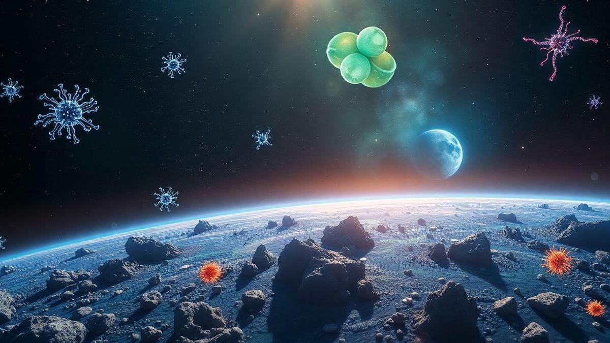 O que é a Panspermia: micróbios viajantes do espaço?